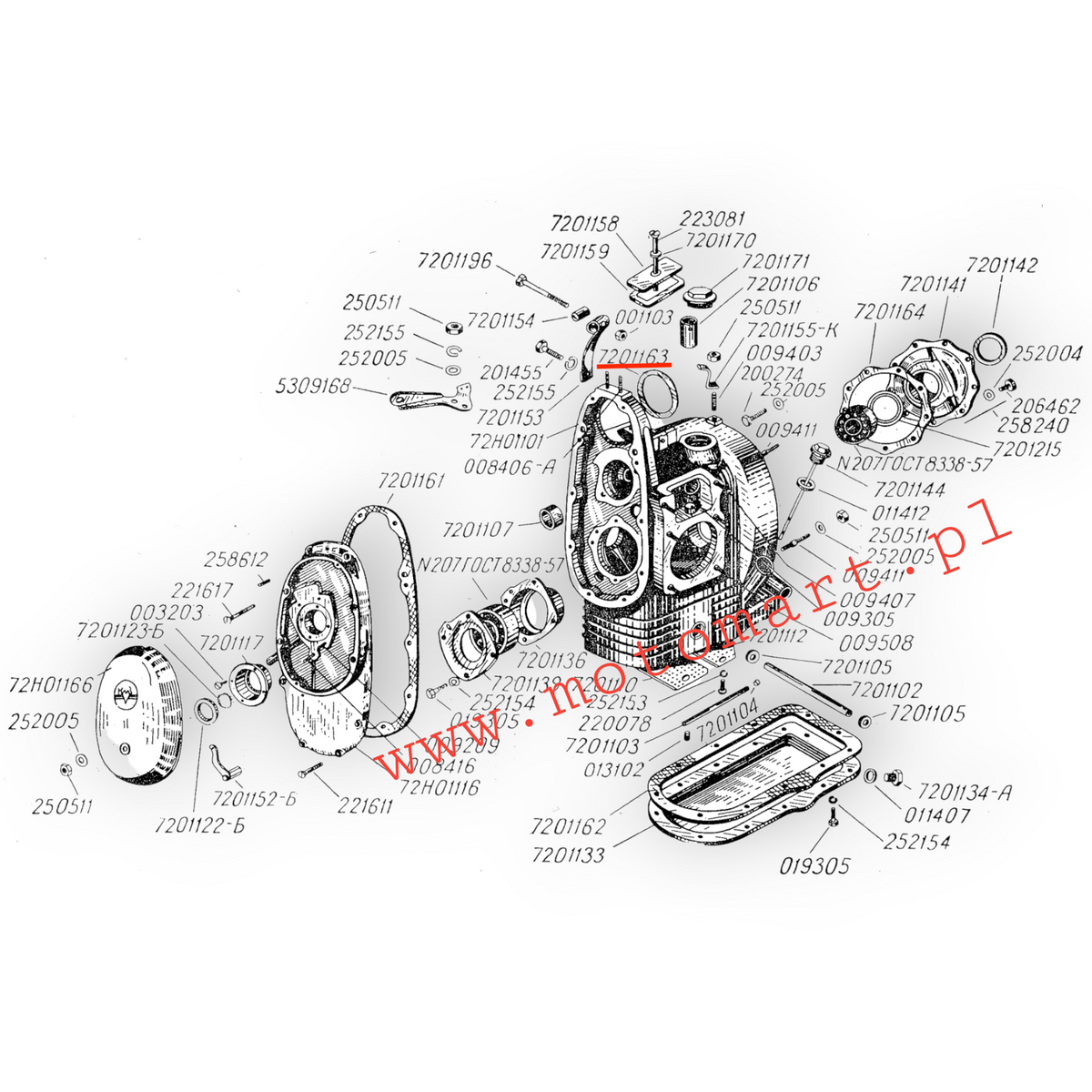 Generator O-ring M72 K750 URAL DNIEPR rubber seal OIL RESISTANT