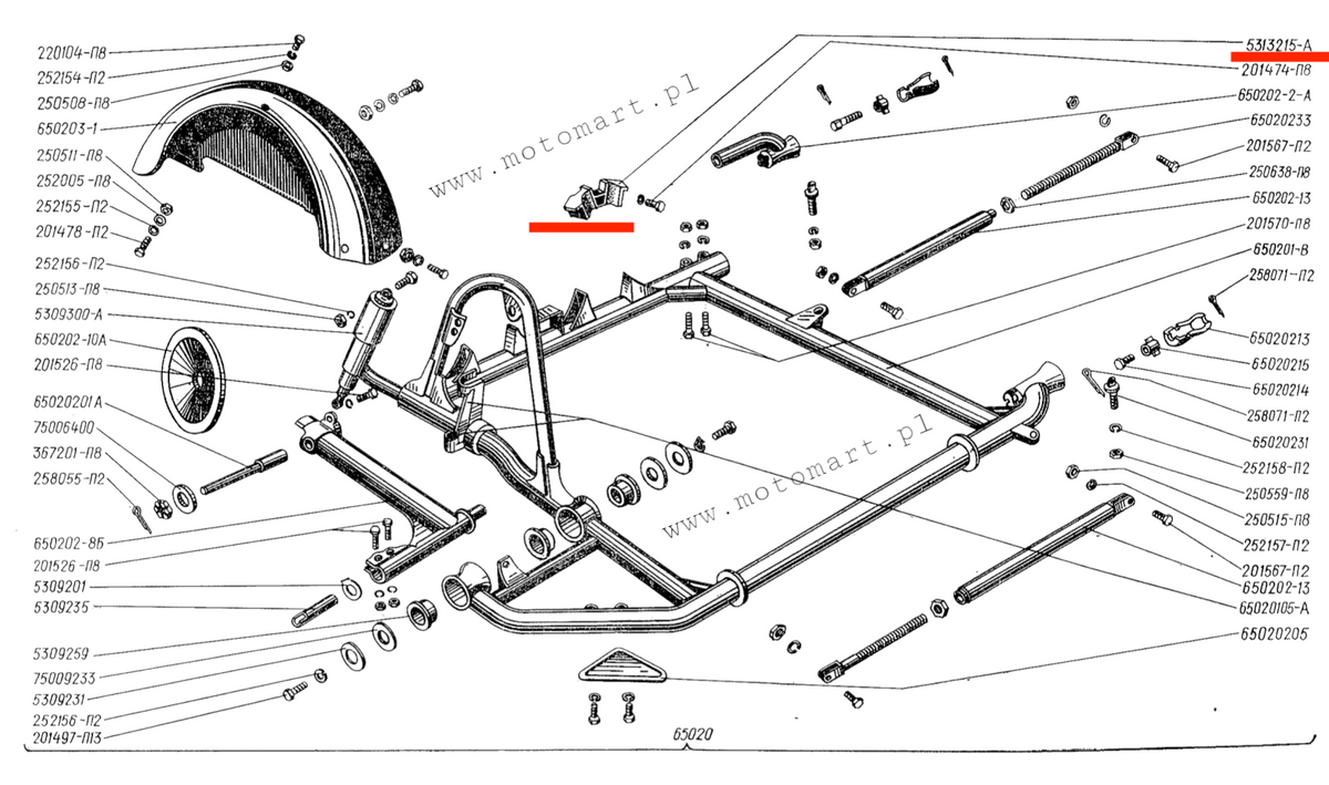 SPRING RUBBER OF THE SEAT OF THE K-750 DNIEPR URAL SPRING BUMPER SEAT