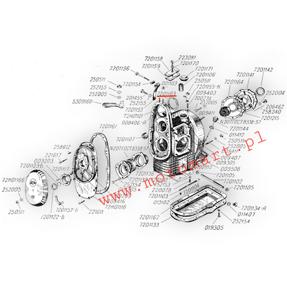 Generator O-ring M72 K750 URAL DNIEPR rubber seal OIL RESISTANT 