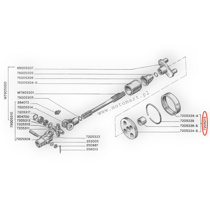 Cardan rubber Dnieper K750 Ural M72 universal joint cardan differential mufta